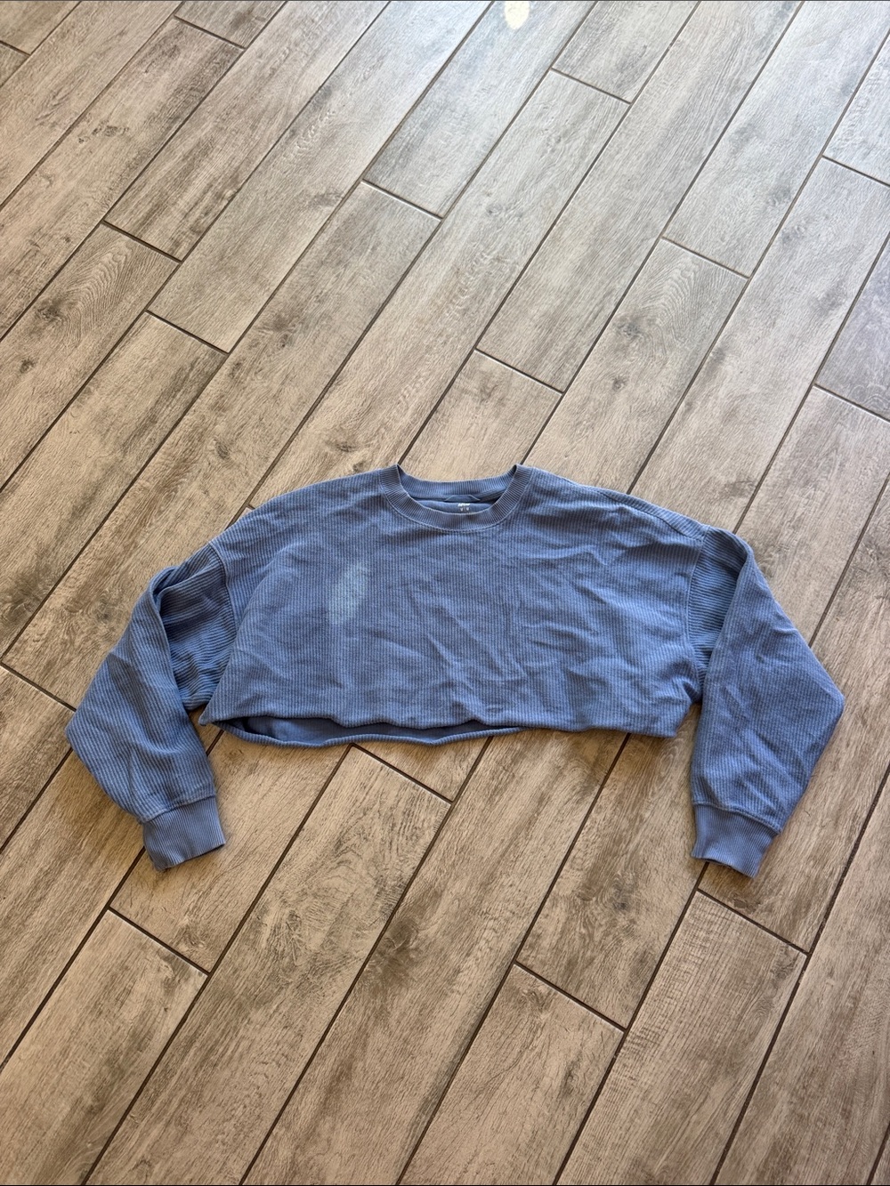 aerie super Cropped corded crew